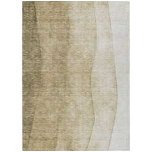 Homeroots.Co 8' X 10' Taupe Beige And Ivory Ombre Washable Indoor Outdoor Area Rug Homeroots.Co 8' X 10' Taupe Beige And Ivory Ombre Washable Indoor Outdoor Area Rug