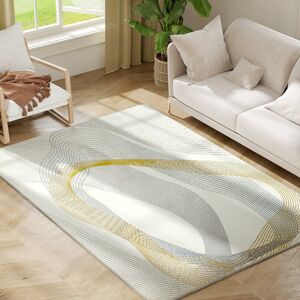 Homcom Machine Washable Area Rug, Allergy-Friendly Floor Carpet, Cream White Homcom Machine Washable Area Rug, Allergy-Friendly Floor Carpet, Cream White