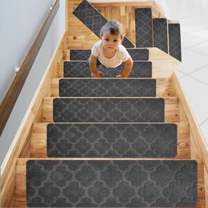 Cliplanyard Carpet Stair Treads, 15pcs Non-Slip Rugs With Rubber Backing, 30''X8'' Removabl Cliplanyard Carpet Stair Treads, 15pcs Non-Slip Rugs With Rubber Backing, 30''X8'' Removabl