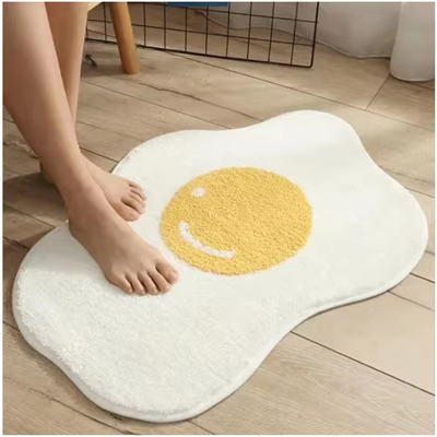Does Not Apply Cashmere Imitation Wool Poached Egg Rug For Bedroom Anti-Slip Floor Mat Ins Nord Does Not Apply Cashmere Imitation Wool Poached Egg Rug For Bedroom Anti-Slip Floor Mat Ins Nord