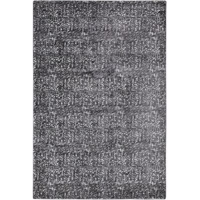 Beliani Grey Silver Viscose Area Rug - Living Room Beliani Grey Silver Viscose Area Rug - Living Room