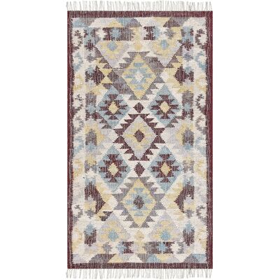 Beliani Jute Area Rug - Multicolour - 80x150cm - Rectangular - Boho Style Beliani Jute Area Rug - Multicolour - 80x150cm - Rectangular - Boho Style
