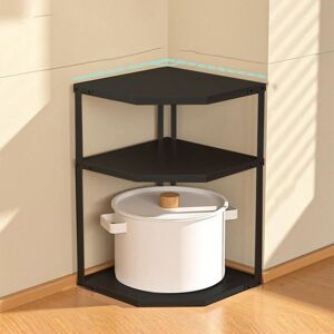 Kitchen Small Corner Shelf Rack Fan Shaped Space Saving Stable Carbon Steel Kitchen Small Corner Shelf Rack Fan Shaped Space Saving Stable Carbon Steel