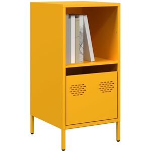 Sideboard Mustard Yellow 35x39x73.5 Cm Cold-Rolled Steel Vidaxl Sideboard Mustard Yellow 35x39x73.5 Cm Cold-Rolled Steel Vidaxl