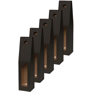Simpletek 5x Black Gift Box For Wine Oil Bottle With Window Simpletek 5x Black Gift Box For Wine Oil Bottle With Window