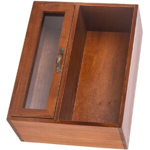 Desk Storage Box With Drawer And Open Cabinet Retro Desk Storage Box With Drawer And Open Cabinet Retro