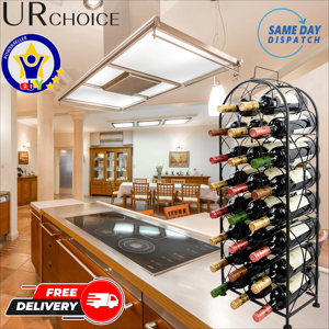 Urchoice Wine Rack 23 Bottles Storage Freestanding Display Shelf Metal Wine Holder Urchoice Wine Rack 23 Bottles Storage Freestanding Display Shelf Metal Wine Holder