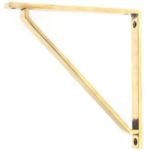 Black Country Metal Works Aged Brass \"Emmanuel\" Modern Shelf Bracket - 200mm X 200mmx 200mm) (51116) Black Country Metal Works Aged Brass \"Emmanuel\" Modern Shelf Bracket - 200mm X 200mmx 200mm) (51116)