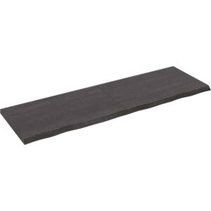 Wall Shelf Dark Grey 160x50x(2-4) Cm Treated Solid Wood Oak Vidaxl Wall Shelf Dark Grey 160x50x(2-4) Cm Treated Solid Wood Oak Vidaxl