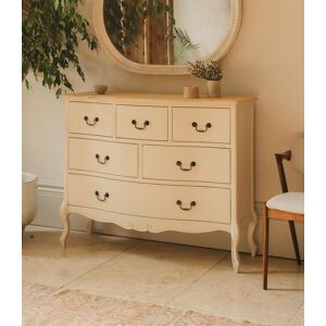 Statement Furniture Cream Chest Of Drawers Large Wide French Wooden 6 Drawer Dresser Juliette Statement Furniture Cream Chest Of Drawers Large Wide French Wooden 6 Drawer Dresser Juliette