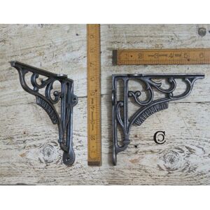 Black Country Metalworks Rustic Iron Blacksmiths \"Waterloo\" Shelf Bracket - 150mm X 150mm Black Country Metalworks Rustic Iron Blacksmiths \"Waterloo\" Shelf Bracket - 150mm X 150mm