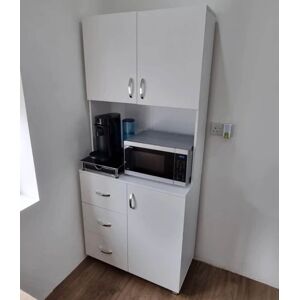 Tall Kitchen Storage Cupboard Cabinet Pantry Larder Freestanding Unit 3 Drawers Tall Kitchen Storage Cupboard Cabinet Pantry Larder Freestanding Unit 3 Drawers