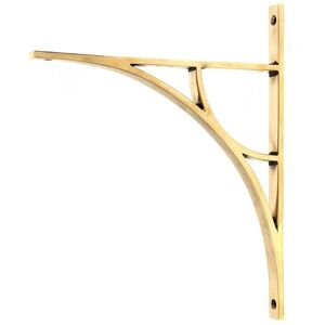 Black Country Metal Works Aged Brass \"Ascension\" Arched Crescent Shelf Bracket - 314mm X 250mm Black Country Metal Works Aged Brass \"Ascension\" Arched Crescent Shelf Bracket - 314mm X 250mm