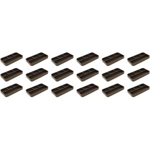 Osco Brown Faux Leather Drawer Organiser 18 Pack Valet Tray Drawer Tidy Osco Brown Faux Leather Drawer Organiser 18 Pack Valet Tray Drawer Tidy