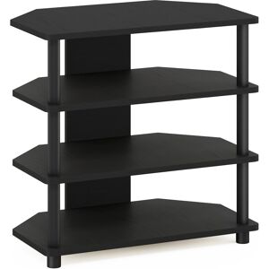 Furinno Econ Easy Assembly 4-Tier Petite Tv Stand, Blackwood Furinno Econ Easy Assembly 4-Tier Petite Tv Stand, Blackwood