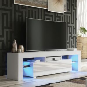 Olivia Furniture Tv Unit 160cm Sideboard Cabinet Stand White High Gloss Doors With Free Led Olivia Furniture Tv Unit 160cm Sideboard Cabinet Stand White High Gloss Doors With Free Led