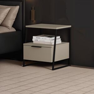 Fwstyle Ash Green 1 Drawer Modern Bedside Table Nightstand Black Frame Fwstyle Ash Green 1 Drawer Modern Bedside Table Nightstand Black Frame