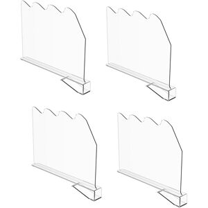 Sodial Home 4 Pack Acrylic Shelf Dividers For Closet Organization - Closets Shelf1314 Sodial Home 4 Pack Acrylic Shelf Dividers For Closet Organization - Closets Shelf1314