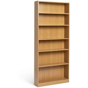 Home Maine 6 Shelf Bookcase - Shelving Storage Unit Display Cabinet - Oak Effect Home Maine 6 Shelf Bookcase - Shelving Storage Unit Display Cabinet - Oak Effect