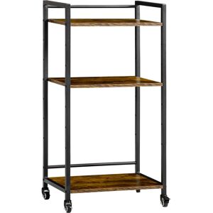 Homcom 3-Tier Printer Stand, Utility Cart, Rolling Trolley Adjustable Shelves Homcom 3-Tier Printer Stand, Utility Cart, Rolling Trolley Adjustable Shelves