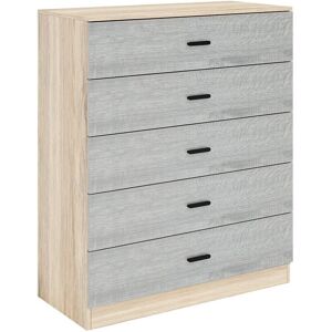 URBN Living - Oak Carcass - Ash Grey - Chest of Drawers URBN Living - Oak Carcass - Ash Grey - Chest of Drawers