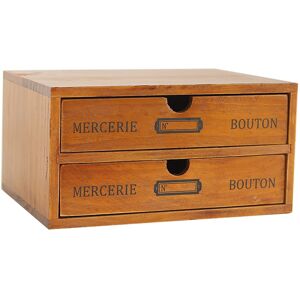 Vintage Wooden Double Layer Drawer Box Desktop Organizer Multifunctional St Kit Vintage Wooden Double Layer Drawer Box Desktop Organizer Multifunctional St Kit