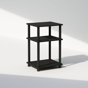 Furinno Just 3-Tier Turn-N-Tube Nightstand, Americano Furinno Just 3-Tier Turn-N-Tube Nightstand, Americano