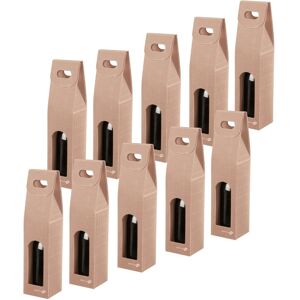 Simpletek 10x Gift Box Packaging Sale Brown For Wine Oil Bottle With Window Simpletek 10x Gift Box Packaging Sale Brown For Wine Oil Bottle With Window