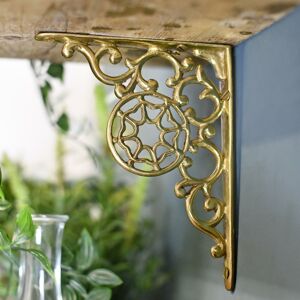 Black Country Metal Works Pair Of Harrison Brass Wall Brackets 17 X 13cm Black Country Metal Works Pair Of Harrison Brass Wall Brackets 17 X 13cm