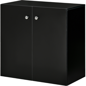 Homcom Freestanding Storage Cabinet W/ Two Shelves Wooden Sideboard - Black Homcom Freestanding Storage Cabinet W/ Two Shelves Wooden Sideboard - Black