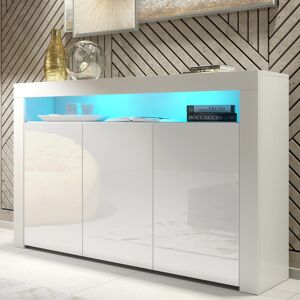 Olivia Furniture Tv Unit 155cm Sideboard Cabinet Cupboard White High Gloss Doors Free Led Olivia Furniture Tv Unit 155cm Sideboard Cabinet Cupboard White High Gloss Doors Free Led