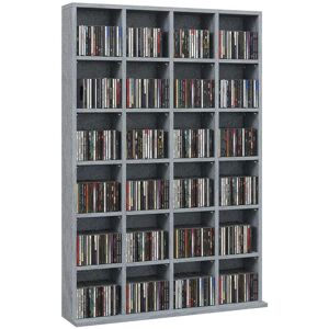 Homcom Dvd Cd Media Storage Rack Video Display Unit Cement Organizer Grey 89 X 130.5 Cm Homcom Dvd Cd Media Storage Rack Video Display Unit Cement Organizer Grey 89 X 130.5 Cm