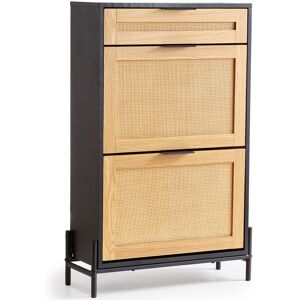 Vevor Rattan Shoe Cabinet Shoe Organizer 2 Flip Drawers & 1 Slide Drawer Black Vevor Rattan Shoe Cabinet Shoe Organizer 2 Flip Drawers & 1 Slide Drawer Black