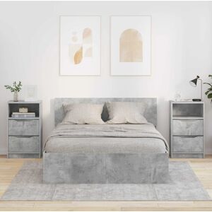 Bedside Tables With Drawer 2 Pcs Concrete Grey 40 X 30 X 467 Cm Vidaxl Bedside Tables With Drawer 2 Pcs Concrete Grey 40 X 30 X 467 Cm Vidaxl
