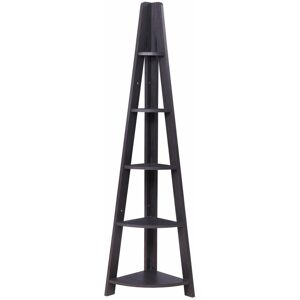 Y1 Corner Shelving Ladder Bookcase Shelf Unit Black 5 Tier Display Storage Stand Y1 Corner Shelving Ladder Bookcase Shelf Unit Black 5 Tier Display Storage Stand