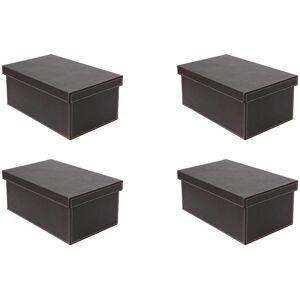 Osco Brown Faux Leather Dvd Box 4 Pack Holds 26 Dvds Shoe Storage Stacka Osco Brown Faux Leather Dvd Box 4 Pack Holds 26 Dvds Shoe Storage Stacka