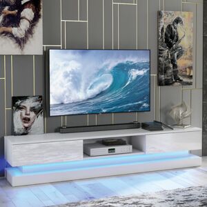 Olivia Furniture Modern 180cm Tv Unit Cabinet Tv Stand High Gloss Doors Free Led Lighting Olivia Furniture Modern 180cm Tv Unit Cabinet Tv Stand High Gloss Doors Free Led Lighting