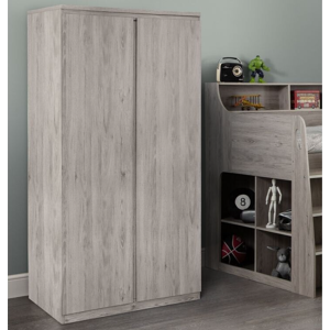 Jupiter Grey Oak 2-Door Wardrobe - Wardrobe Jupiter Grey Oak 2-Door Wardrobe - Wardrobe