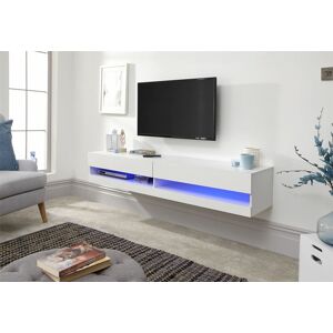 Gfw Galicia 180cm Wall Tv Unit With Led In White Gfw Galicia 180cm Wall Tv Unit With Led In White