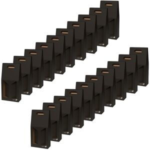 Simpletek 20x Black Gift Box Packaging For 2 Bottles Of Wine Oil With Window Simpletek 20x Black Gift Box Packaging For 2 Bottles Of Wine Oil With Window