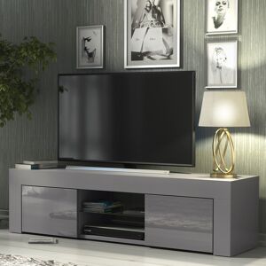 Olivia Furniture 130cm Tv Stand Cabinet Sideboard Cupboard Dark Grey High Gloss Doors Unit Olivia Furniture 130cm Tv Stand Cabinet Sideboard Cupboard Dark Grey High Gloss Doors Unit