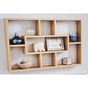 Jayjayhomestores Multi-Compartment Wall Shelf Stylish And Attractive Space Saving - Oak Jayjayhomestores Multi-Compartment Wall Shelf Stylish And Attractive Space Saving - Oak