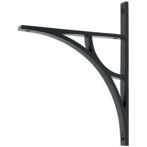 Black Country Metal Works Matte Black \"Ascension\" Arched Crescent Shelf Bracket - 260mm X 200mm Black Country Metal Works Matte Black \"Ascension\" Arched Crescent Shelf Bracket - 260mm X 200mm