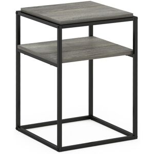 Furinno Moretti Modern Lifestyle Stackable Shelf, 2-Tier, French Oak Grey Furinno Moretti Modern Lifestyle Stackable Shelf, 2-Tier, French Oak Grey