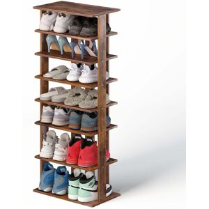 Gainoom 7-Tier Industrial Vertical Shoe Rack Storage Tower Multifunctional Storage Shelf Gainoom 7-Tier Industrial Vertical Shoe Rack Storage Tower Multifunctional Storage Shelf