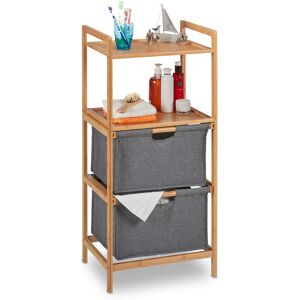 Relaxdays Bathroom Shelf With Baskets Laundry Organizer Natural Finish Bamboo Shelf Rack Relaxdays Bathroom Shelf With Baskets Laundry Organizer Natural Finish Bamboo Shelf Rack