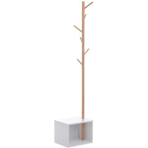 Homcom Coat Rack Storage Bench Hallway Tree Hat Hanger Entryway Bedroom Stand Homcom Coat Rack Storage Bench Hallway Tree Hat Hanger Entryway Bedroom Stand