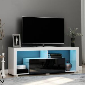 Homcom 140cm TV Stand Cabinet - High Gloss, RGB Light, Storage Homcom 140cm TV Stand Cabinet - High Gloss, RGB Light, Storage