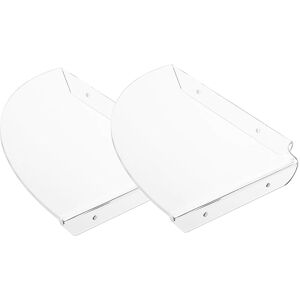 Sodial 3x(2pcs Acrylic Corner Shelf Floating Wall Storage Shelf Display Speaker6420 Sodial 3x(2pcs Acrylic Corner Shelf Floating Wall Storage Shelf Display Speaker6420