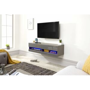 Gfw Galicia 120cm Wall Tv Unit With Led In Grey Gfw Galicia 120cm Wall Tv Unit With Led In Grey